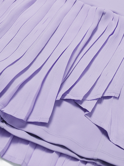 Tiered Pleated Tennis Skirt